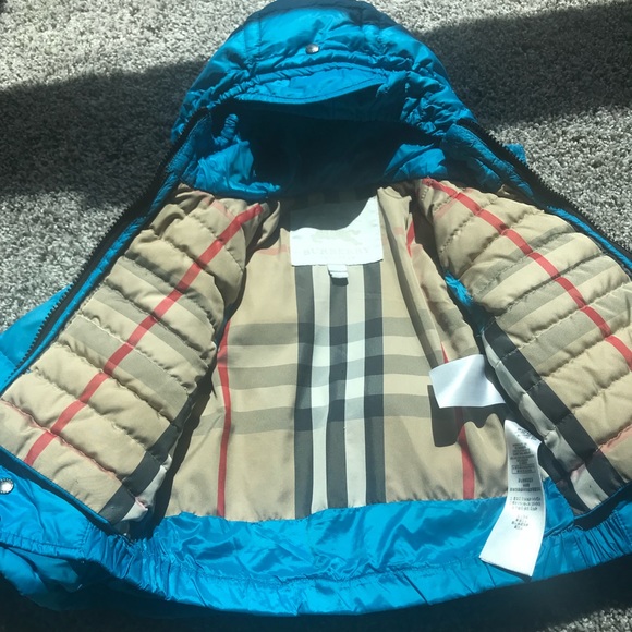 baby burberry puffer coat